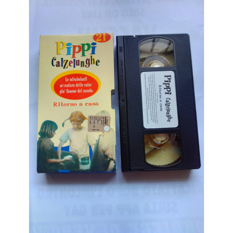 VHS PIPPI CALZELUNGHE N.21 RITORNO A CASA - MOLTO BUONO