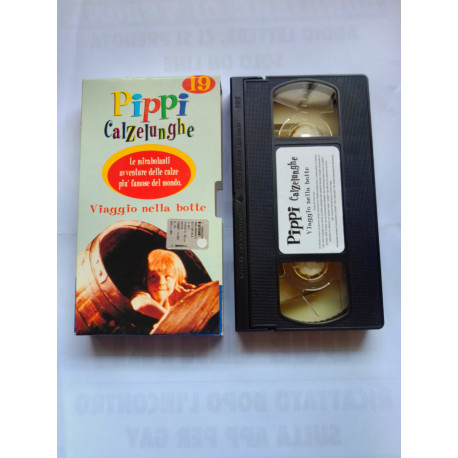 VHS PIPPI CALZELUNGHE N.19 VIAGGIO NELLA BOTTE - MOLTO BUONO