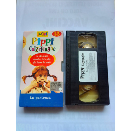 VHS PIPPI CALZELUNGHE N.13 LA PARTENZA - MOLTO BUONO