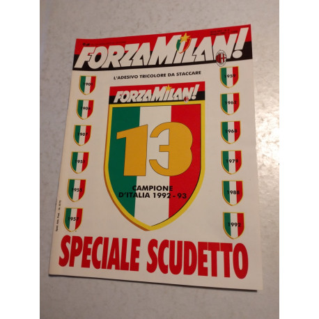 FORZA MILAN N.6 1993 CON ADESIVO POSTER SQUADRA E CAPELLO H10 BP - Il  Fumettivendolo di Costantini Martini Mauro