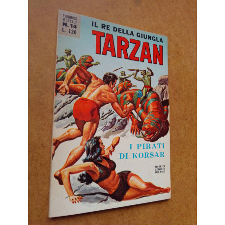 TARZAN N.14 I PIRATI DI KORSAR (CON FIGURINE) - EDITRICE CENISIO 1969 (A6)